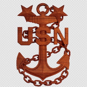 USN Master Chief Anchor STL für CNC und 3D Druck