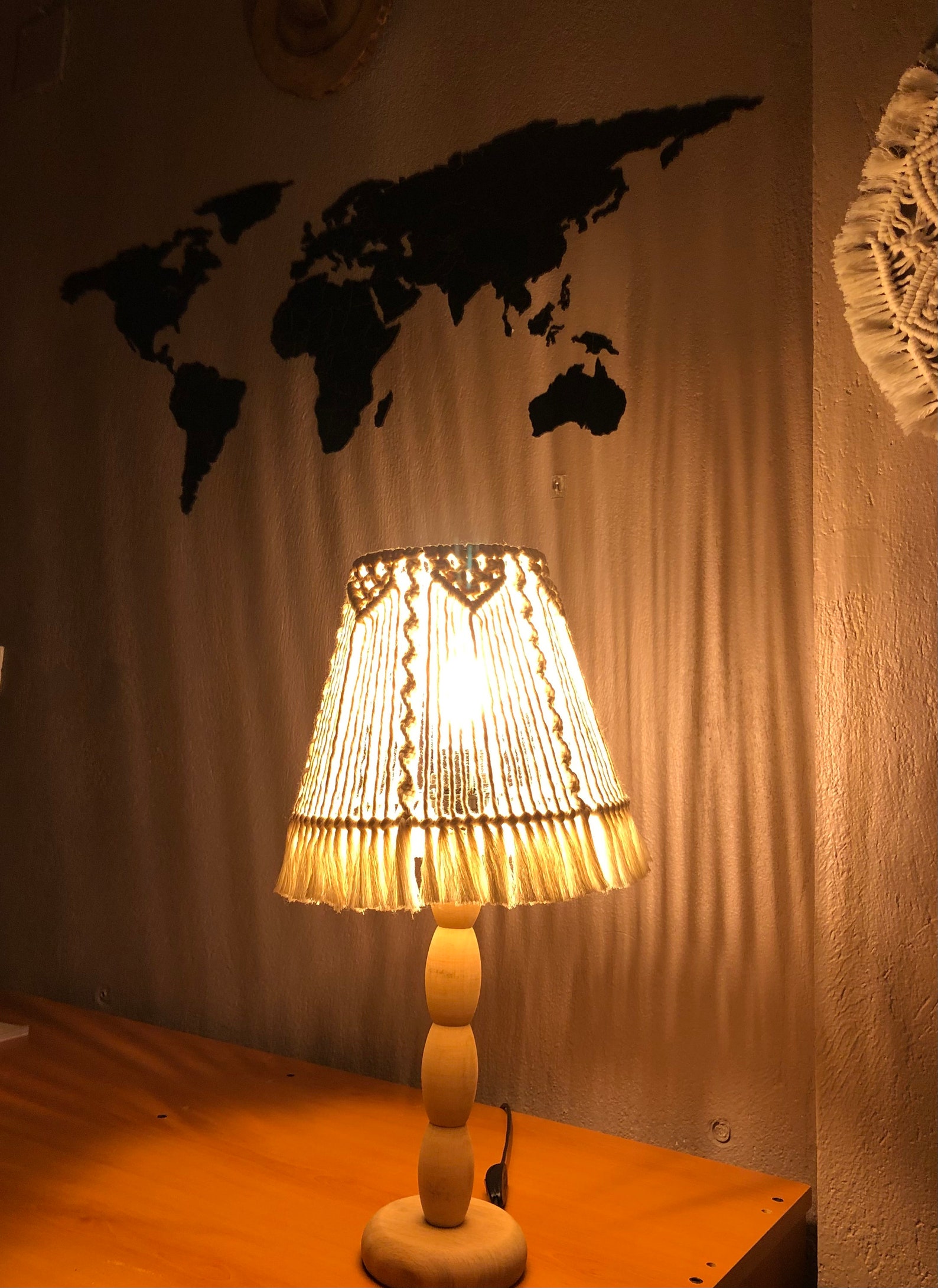 Boho Macrame Lampshade Boho Lampshade Lamp Cover Boho Etsy