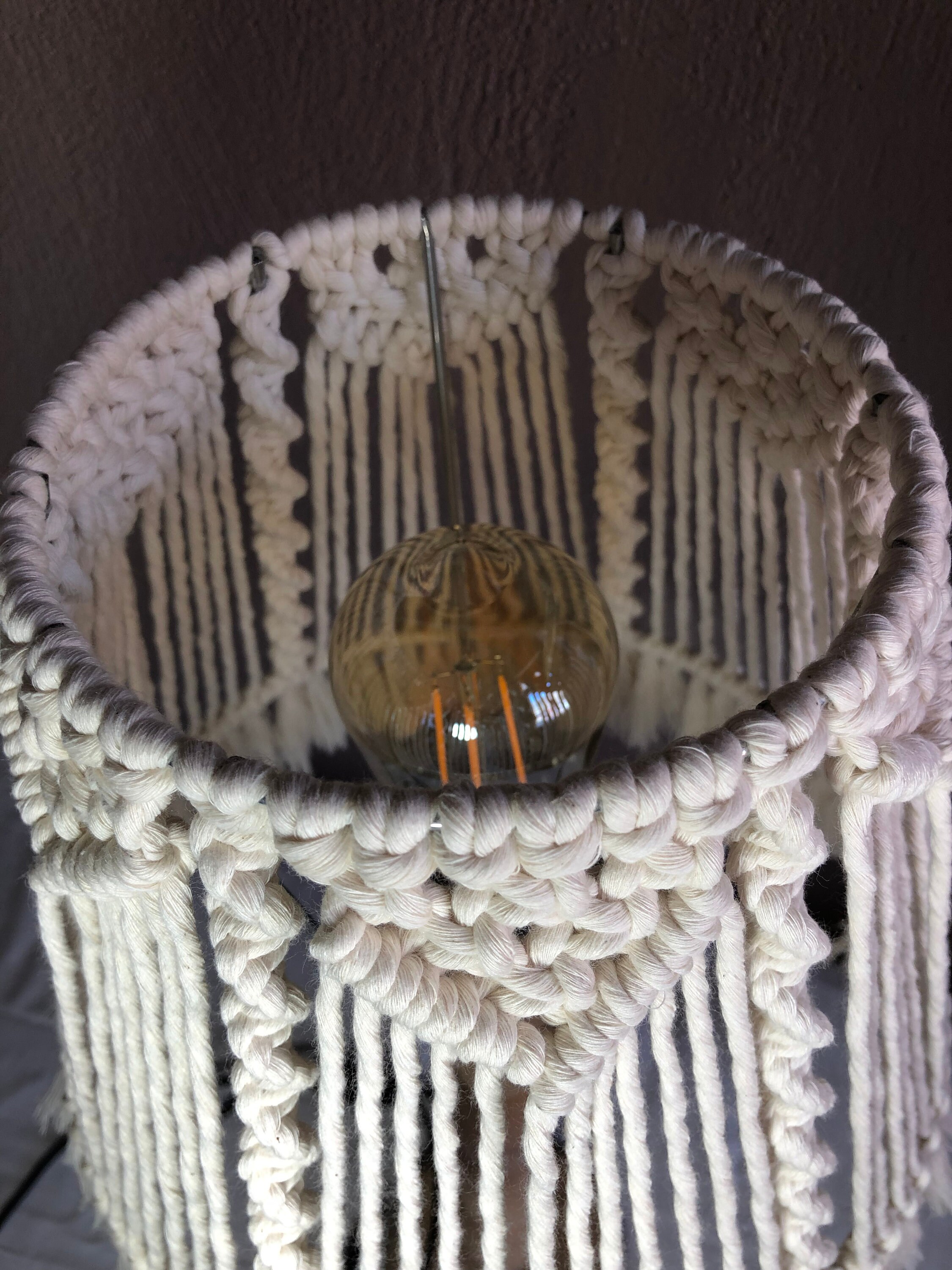 Boho Macrame Lampshade Boho Lampshade Lamp Cover Boho Etsy