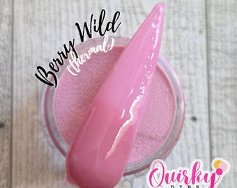 Berry Wild Dip Powder - Thermal Dip Powder, Orchid Pink Dip Powder, Quirky Dips, Nail Dip Powder, Spring Dip Powder, DIY Nail Dip Powder