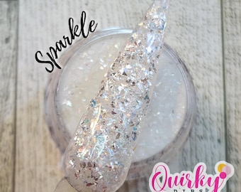 Sparkle Dip Powder - Silver Color-Shifting Glitter Dip Powder, Dip Powder, Nail Dip Powder, DIY Nail Dip Powder, Nail Dip, Quirky Dips