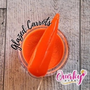 Glazed Carrots Dip Powder - Acrylic Dip Powder, Nail Dip Powder, DIY Nail Dip Powder, Nail Dip, Fall Dip Powders