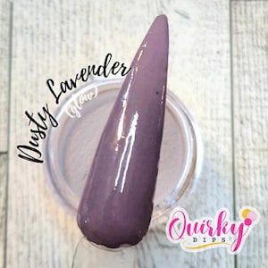 Dusty Lavender Dip Powder - Purple Glow Dip Powder, Acrylic Dip Powder, Nail Dip Powder, Winter Dip Powder, DIY Nail Dip Powder, Quirky Dips