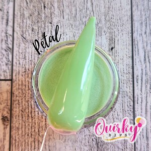 Petal Dip Powder - Pastel Green Dip Powder, Acrylic Dip Powder, Nail Dip Powder, Spring Dip Powder, DIY Nail Dip Powder