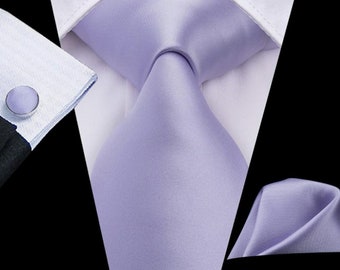 Im closing the store NEW low price Mens Lilac silk tie sets