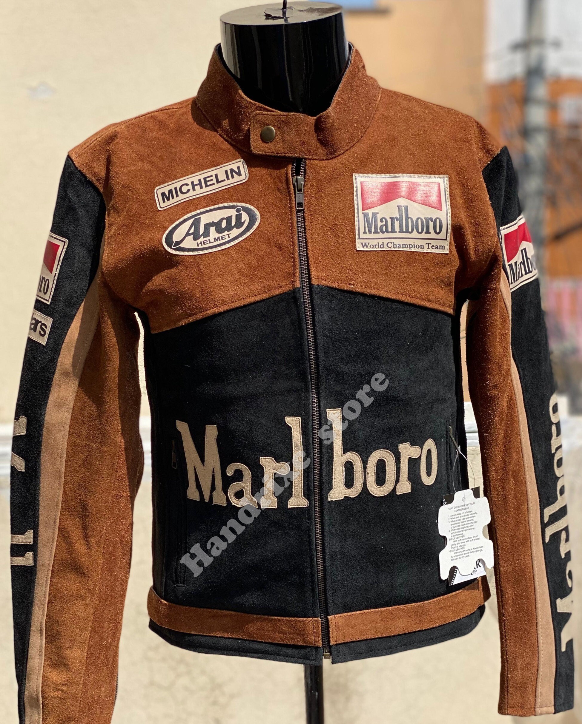 Marlboro Vintage Racing Leather Jacket