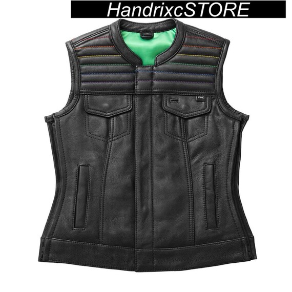 Mens Harley Davidson Motorcycle Vest Embroidered Patchreal Etsy