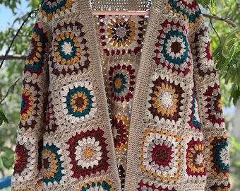 COOGI カラフルパッチワークカーディガン M COOGI カラフルパッチワークカーディガン M COOGI カラフルパッチ