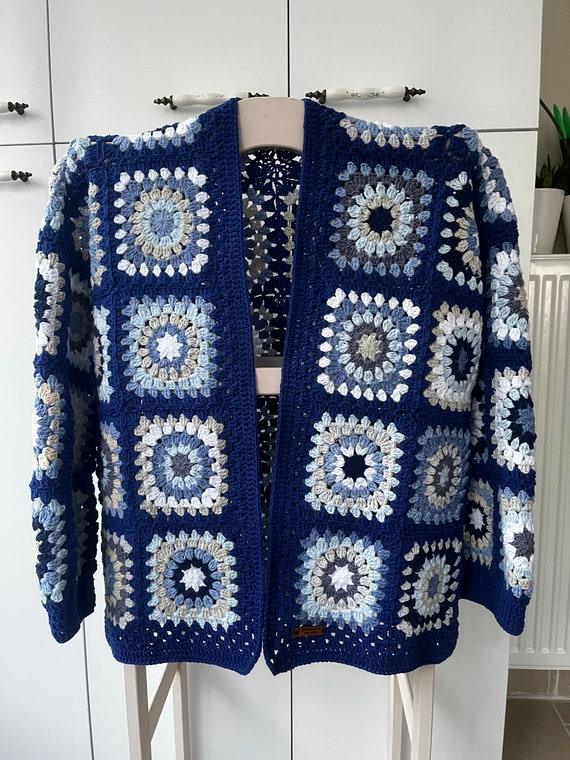 leinwande mamas patchwork cardigan／blue BEAMS PLUS Blue Patchwork Cardigan Beams Plus