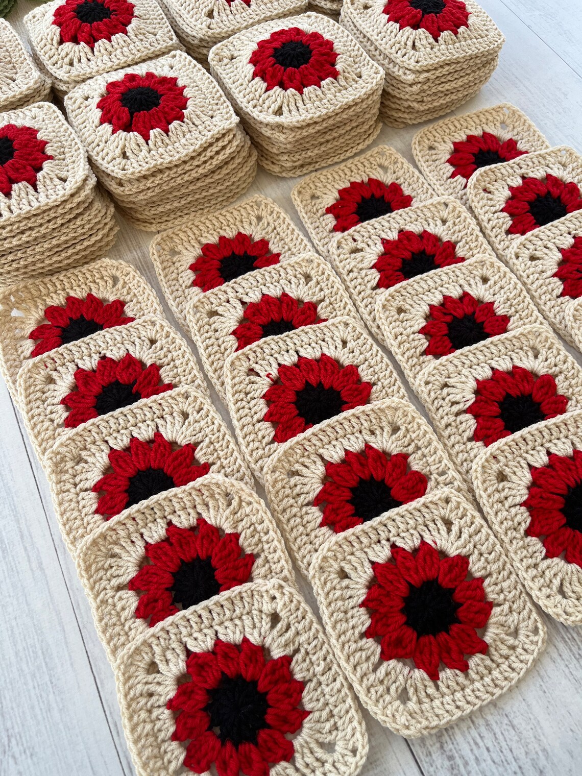 Granny Square Crochet Crochet Kit Crochet Pattern Womans Crochet Kit