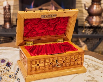 Caja de madera hecha a mano, caja de joyería de madera, caja de recuerdos de madera, caja de madera, caja de reloj de madera, caja de madera personalizada, caja de anillo de madera, caja portadora de anillo, caja