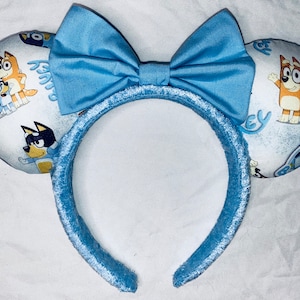 Bluey Heeler Disney Dog Mouse Ears Headband with Bow - BEST SELLER 2023 & 2024
