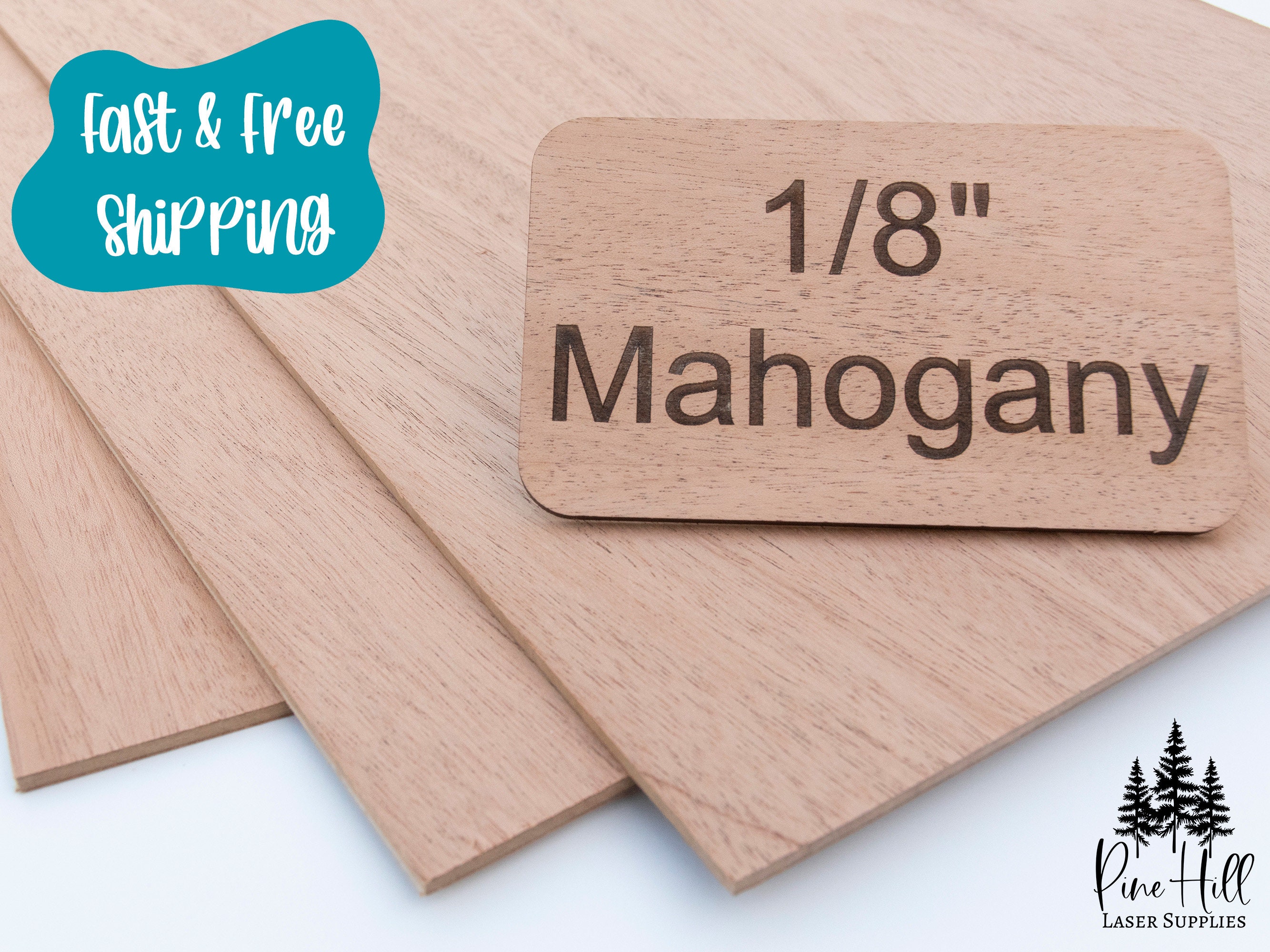 1/8 3mm 11 7/8 X 19 1/8 Mahogany Plywood W/ MDF Core Unfinished Premium
