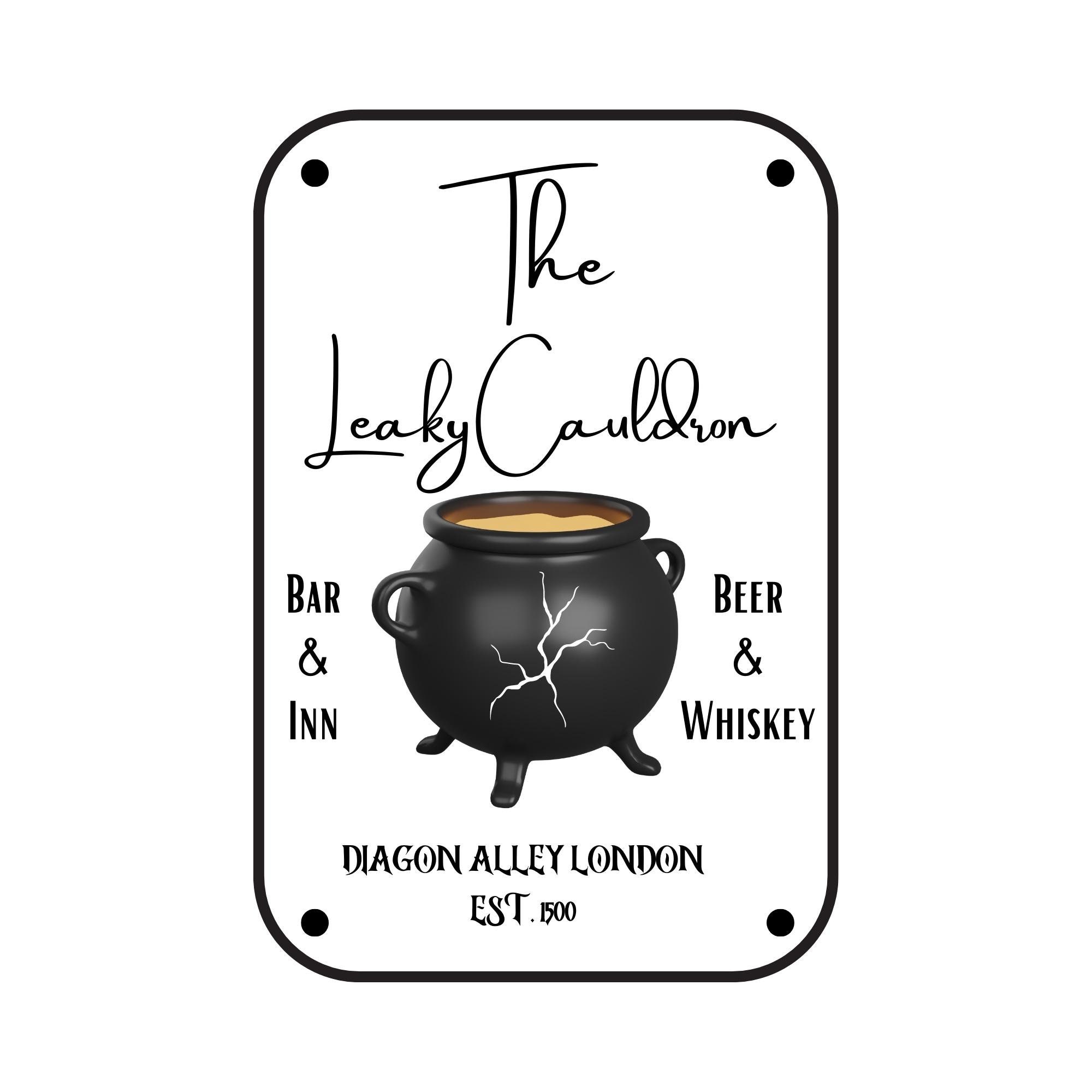 The Leaky Cauldron Bar Inn Diagon Alley London Svg Png Jpg - Etsy