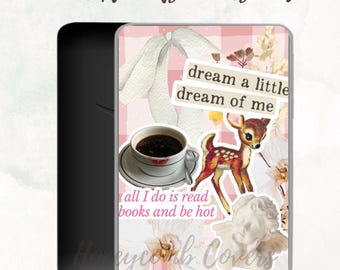 Printable Kindle Cover Insert | Coquette Sticker Inspired Insert for Clear Case | Basic, Paperwhite, Scribe, & Oasis | Digital Download
