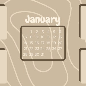 May include: A beige digital planner with a calendar for January and four sections labeled "to do", "apps", "files", and "reminders".