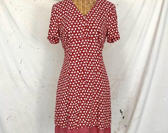 Minivestido floral vintage de los 90 (talla pequeña-mediana)