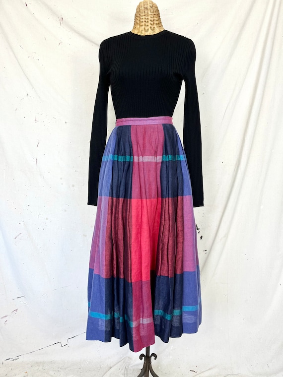 Vintage Perry Ellis Voluminous Midi Skirt (S) - image 2