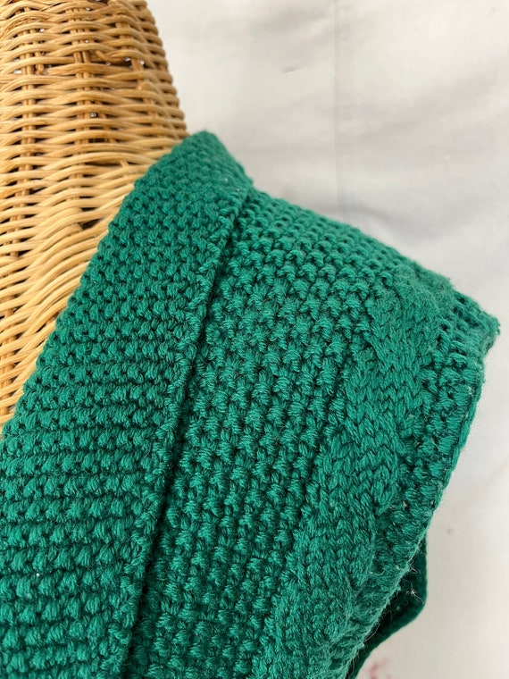 Vintage Hand Knit Vest (M) - image 3