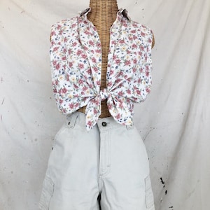 Vintage Floral Printed Button Up (S-L)