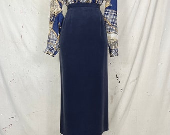 Vintage Deadstock Silk Longline Skirt (L)