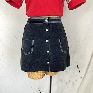 ヴィンテージ 70 年代 スエード ミニスカート (XS-S) - Etsy 日本