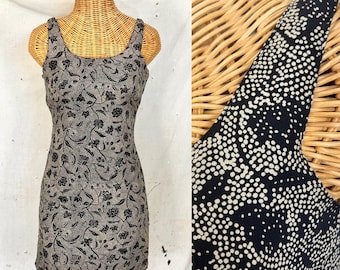 Vintage 90’s Floral Silk Mini Dress (S)