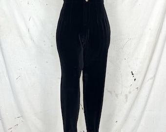 Pantalones de terciopelo con estribos vintage de los años 80 (talla S)