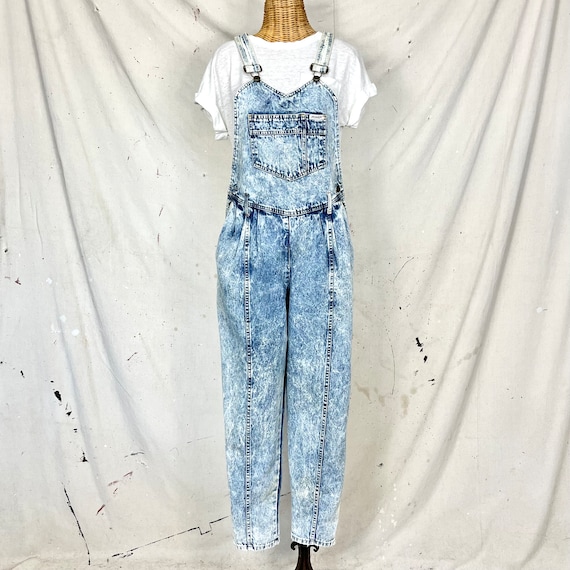 Vintage 80’s Acid Washed Overalls (S-M) - image 1