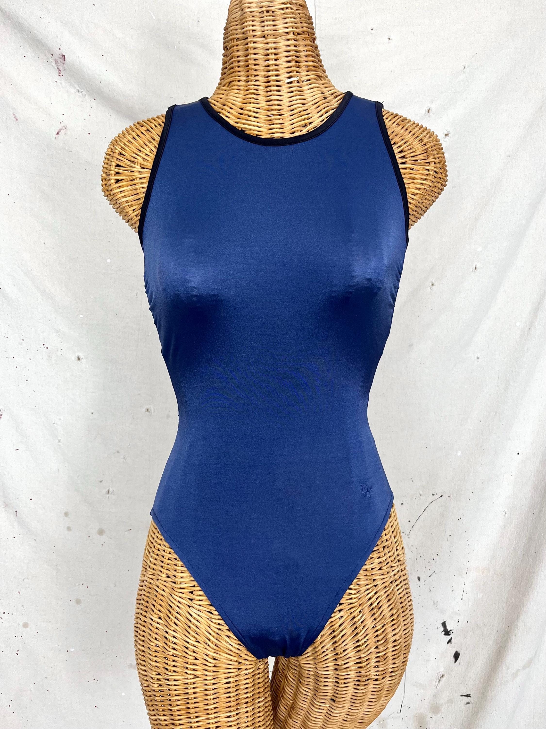 Christian Dior ボディスーツ　下着　ロゴ Vintage Christian Dior Sporty Swimsuit (S) - Etsy