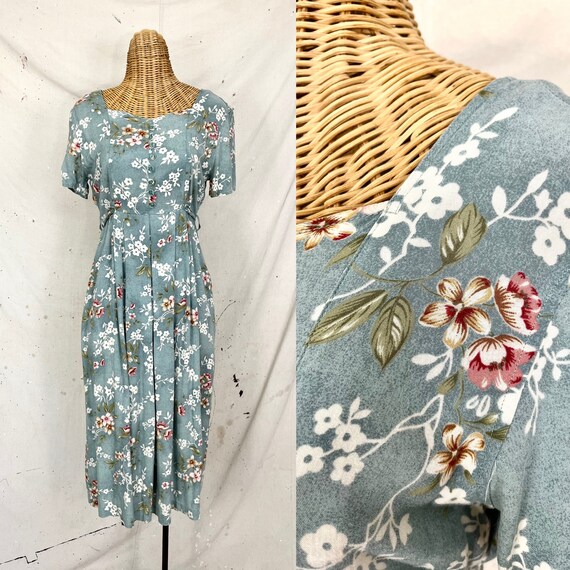 Vintage Floral Tied Sundress (M-L) - image 1