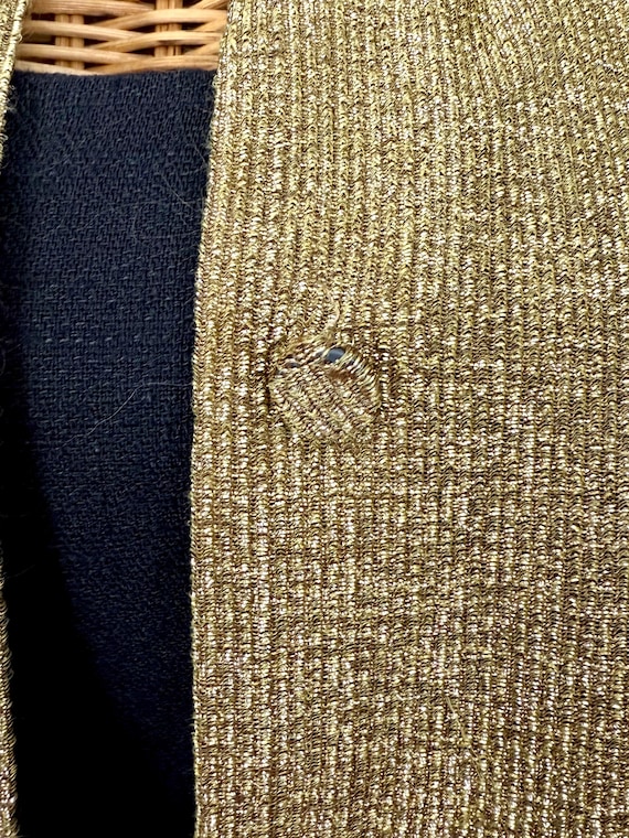 Vintage 50's Lamé Shirt (S-M) - image 5