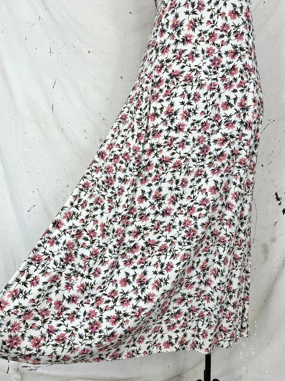 Vintage Floral Midi Dress (M) - image 5