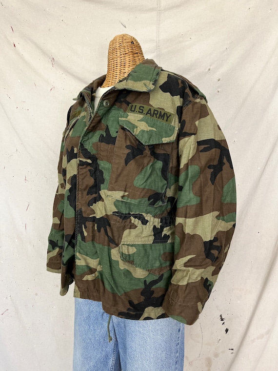 Vintage 70/80’s Army Camo Winter Field Jacket (L) - image 3