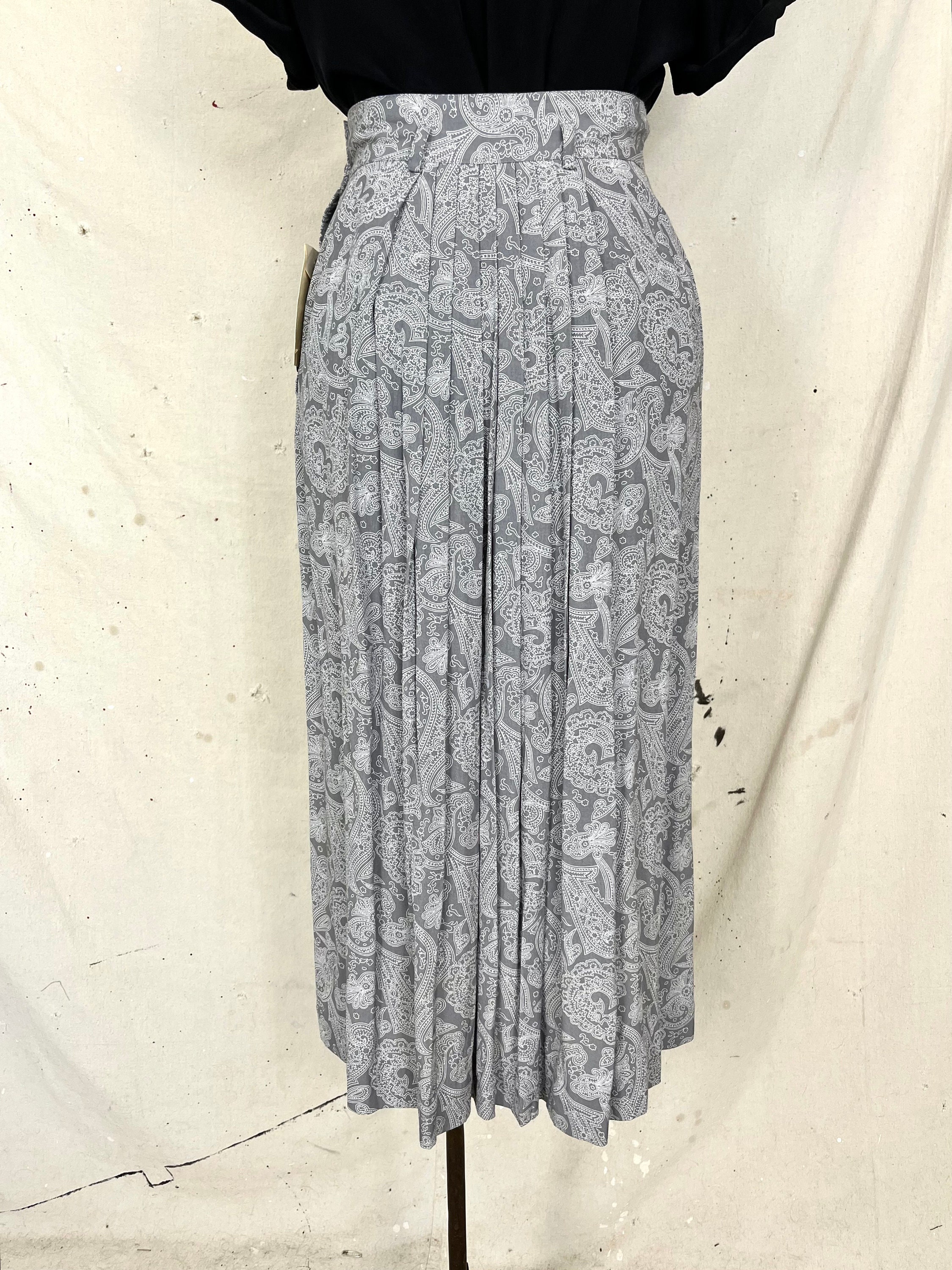 deadstock pleats long skirt dn