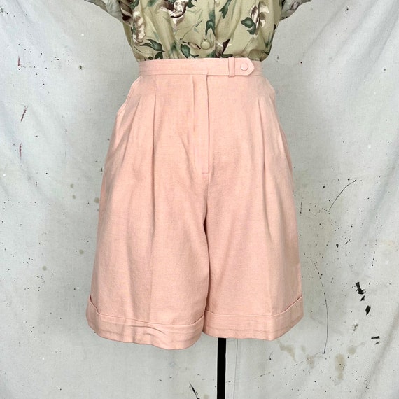 Vintage High Waist Cotton Shorts (S)