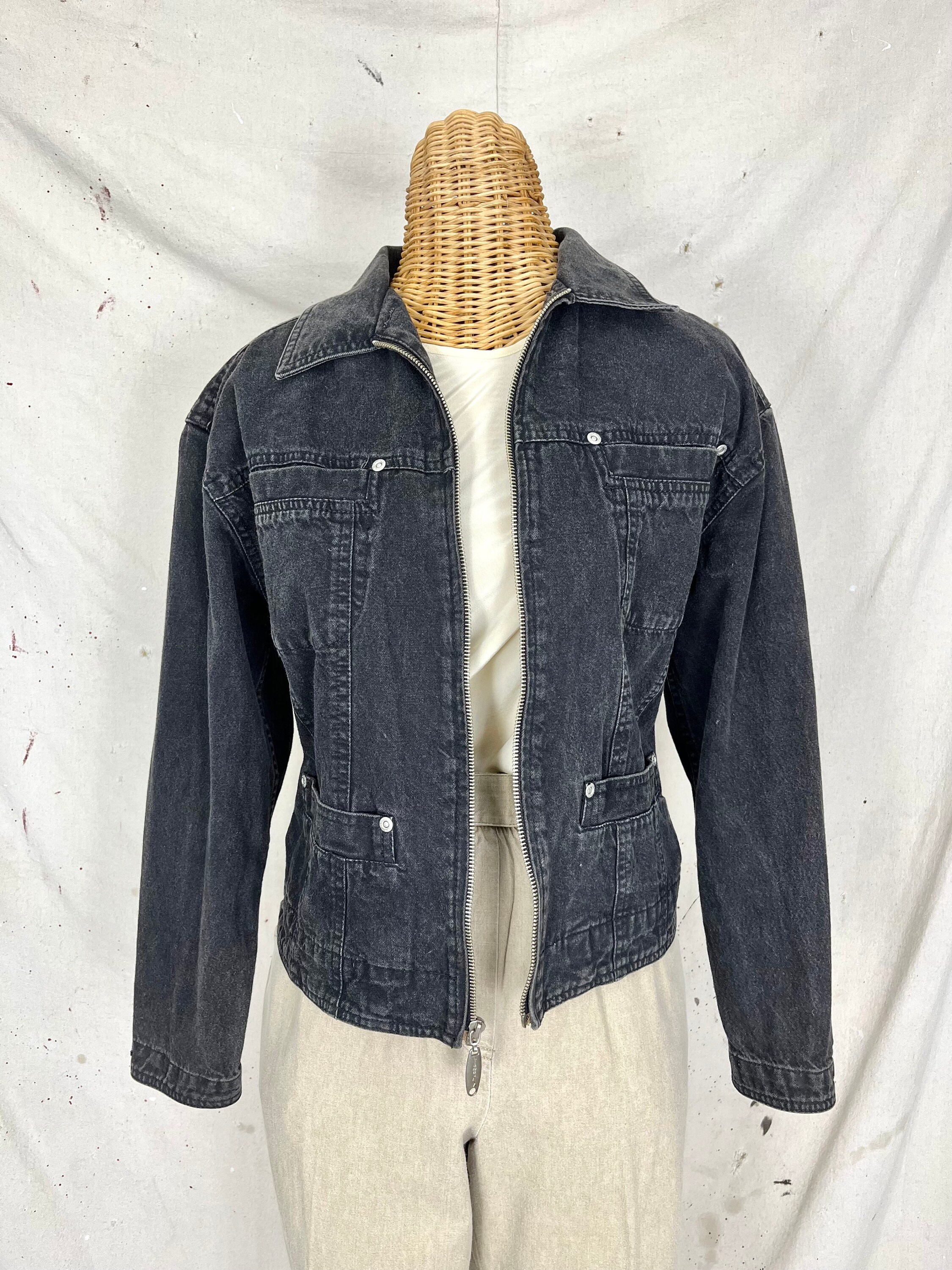 Vintage Denim Jacket (M) - Etsy
