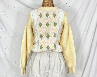 Vintage Cable Sweater (L)