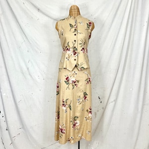 Vintage Floral Dress Set (S-M)