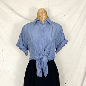 Vintage Silk Pocket Shirt (M-L)