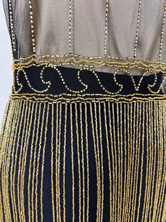 Vintage Sheer Beaded Fringe Vest (S-L) - image 7