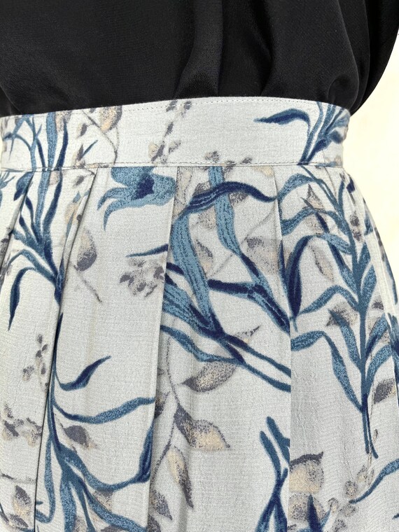 Vintage Pleated Foliage Skirt (S) - image 5