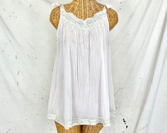 Vintage 50/60-tals trapetsnattlinne (S)