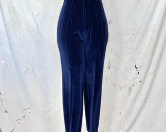 Pantalones de terciopelo vintage con estribos (talla S)