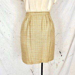 Vintage 60’s Plaid Pencil Skirt (XS)