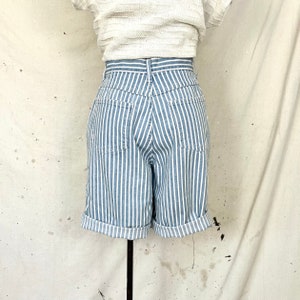 Vintage Railroad Striped Shorts (S-M)