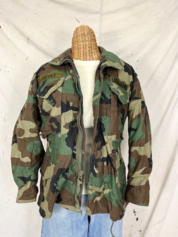 Vintage 70/80’s Army Camo Winter Field Jacket (L) - image 2