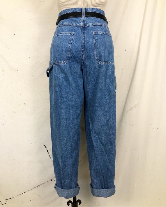 Vintage Denim Workwear Mom Jeans (M-L) - image 5