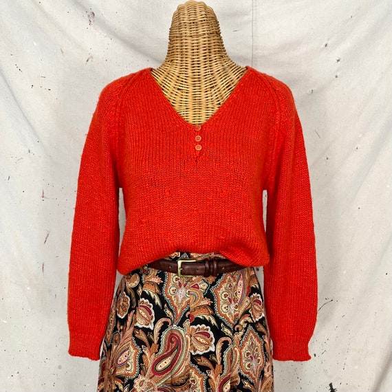 Vintage 70’s Slub Knit Sweater (S-M)