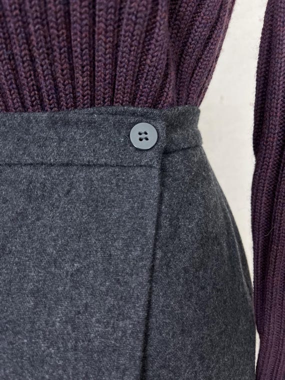 Vintage Longline Wrap Skirt (S) View 4